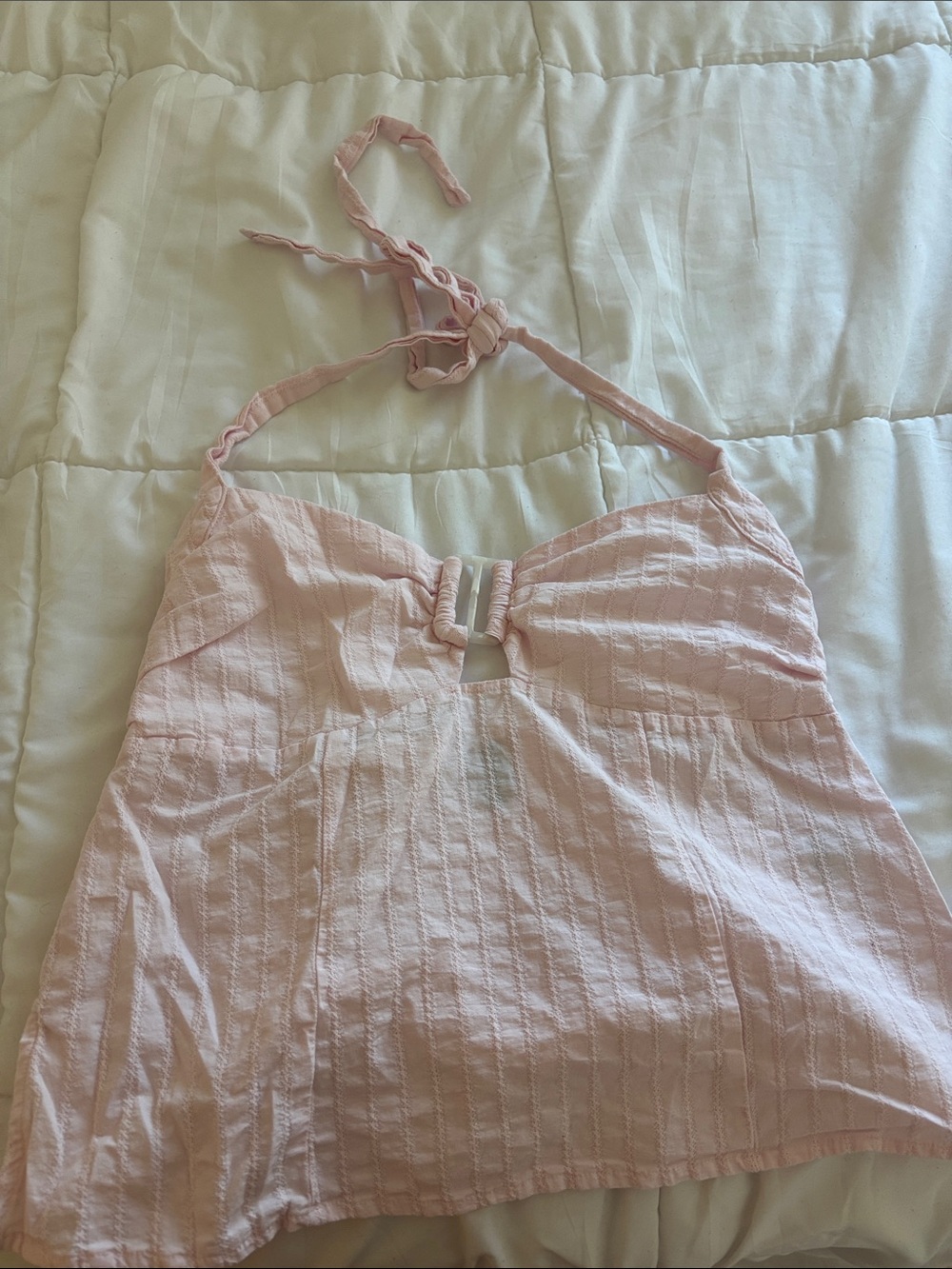 Target Light Pink Halter Bandeau Tankini Top